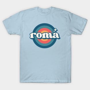 Vintage Rome Sunset Seal // Retro City Emblem for Rome, Italy T-Shirt